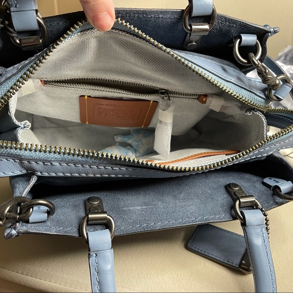 New! Coach 1941 Rogue 25 Rivets Blue & Pewter - Picture 7 of 8